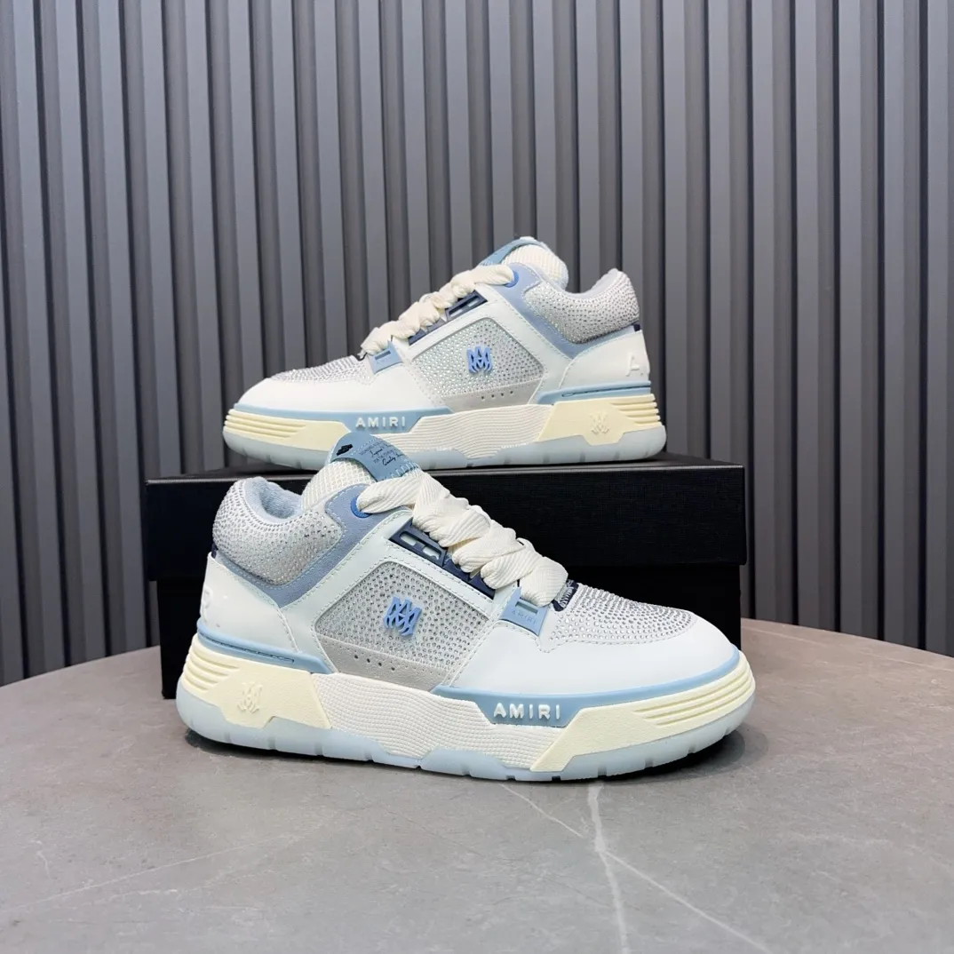 Men's shoes 💰760💰 AMIRI AMIRI fashion brand hot sale 🔥 Available all year round, couples 💑 Official website synchronization Imported fabrics 1⃣️ vs 1⃣️ replica, original factory special original sole, 35-45 (45. non-refundable)